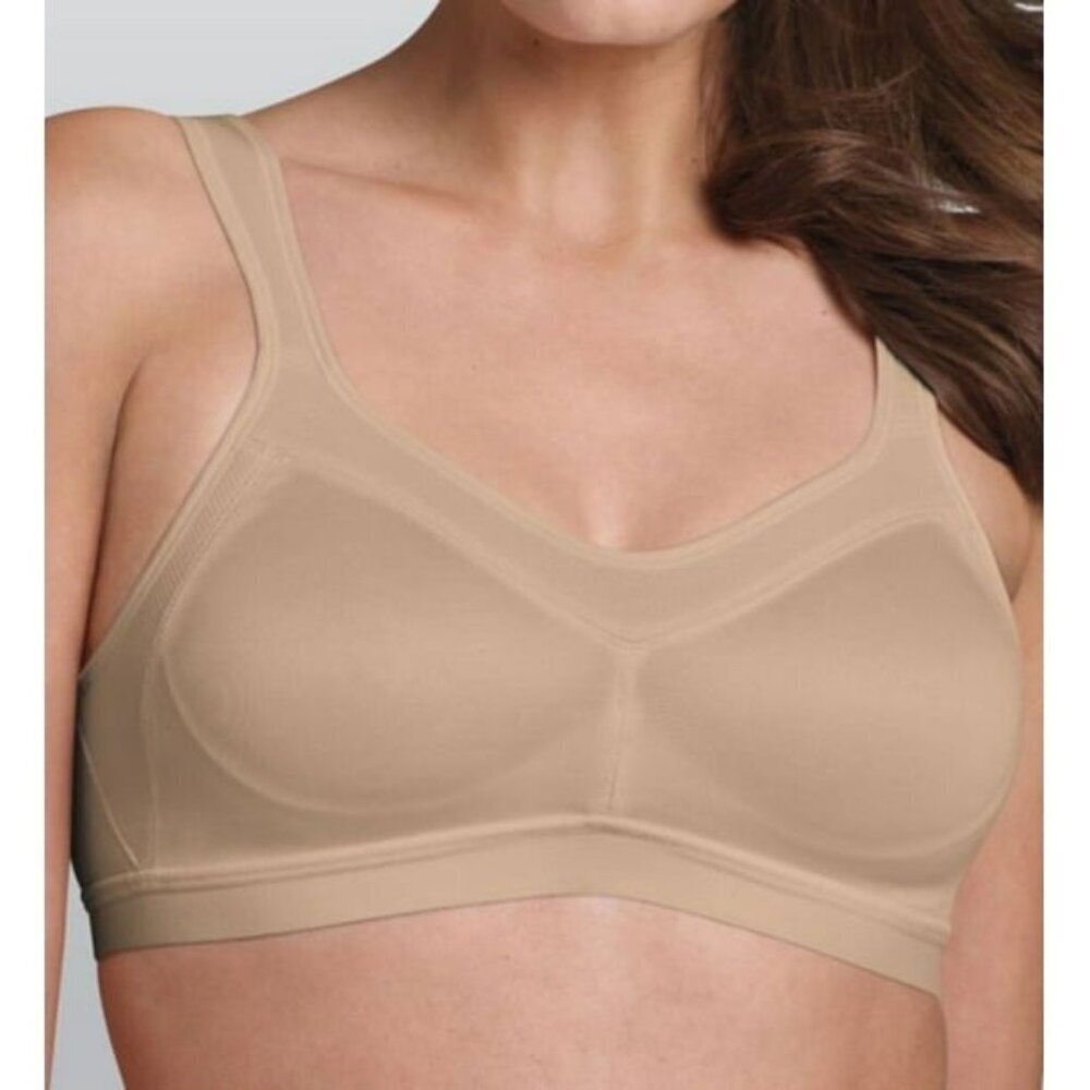 NWT Freya Active 36DD Women's Beige Sports Bra, thick straps